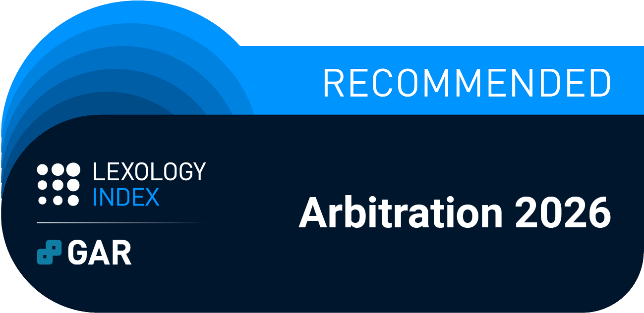 Lexology Index: Recommended, Arbitration 2026 (GAR)